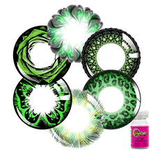 绿色显色美瞳 混血大直径小直径年抛 玫瑰绿（一片装） 0度