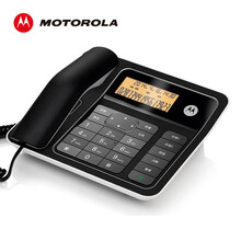 摩托罗拉（Motorola） CT330C有绳电话机/座机来电显示橙色背光双接口大屏幕来电显示话机 黑色