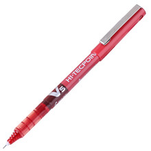 uni HI-TECPOINT 彩色针管水笔BX-V5/V7走珠笔0.5/0.7mm选 V5红色0.5 1支