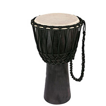 奇宝居 手鼓 非洲鼓 4寸整木羊皮木质工艺品 原木色鼓