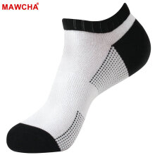 Mawcha 精梳棉男士袜子短袜6双装四季款休闲运动男士船袜 四季薄款普通底白色 均码