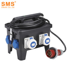 施米斯工业插头配电箱移动检修箱户外监控电源箱 塑料壳配电箱 接线盒密封盒室内外防水盒子 NP1806-D