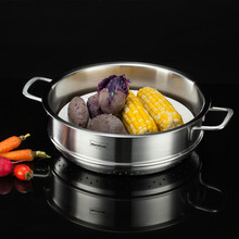 Momscook 不锈钢蒸格 蒸屉 双耳蒸格 304 蒸锅 单层蒸格 32x9.5cm蒸格（ZG3209N）