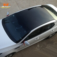 猛速 汽车仿全景天窗膜 黑亮车顶膜 三层带导气槽车顶改色膜 防水防嗮防护贴膜 改装13.5X2米 大众新捷达