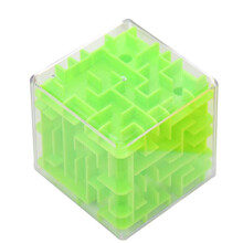 3D立体旋转迷宫魔方 小孩儿童益智玩具智力球 走珠玩具礼物 绿色