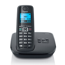 集怡嘉Gigaset电话机 原西门子E710数字无绳电话办公固定电话家用无线固话中文子母机 E710A 单主机 黑色