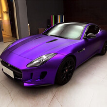 铭仕 汽车改色膜改装 A料亚光冰膜 全车贴膜 车顶膜个性装饰 宝马奔驰奥迪 冰紫 A料 1.52米X20米（整卷）