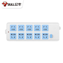公牛带过载保护八座无线插座不带线10孔插排半成品自接线排插无电源线接线板自组装插线板插板没有线拖线板 10插位10孔GN605【没有线要自己接线的哦】
