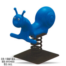 育龙户外幼儿园塑料弹簧摇马小区公园室外大型卡通动物摇摇乐玩具木马海马摇乐 卡通蜗牛摇乐