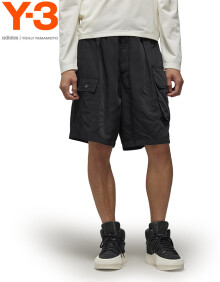Y-3【商场同款】y3NYL TWILL SHORT男士短裤工装休闲裤 50-IN8755 黑色 S