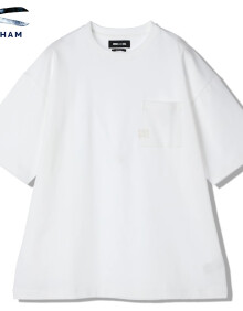DENHAM x WIND AND SEA联名2024年夏季新款极简纯白男士短袖T恤 白色 XL