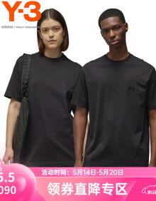 Y-3【商场同款】y3RELAXED SS 男士T恤男女同款圆领短袖t恤50-IV8224 黑色 M