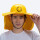 黄色遮阳帽+黄色风扇帽