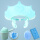 蓝皇冠帽+洗头刷+洗澡棉+洗头杯