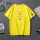 黄色T恤 图案【大金鸡+黑袖标】