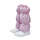 适粉色高筒（不带透气网）塑料拉链