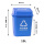 10L蓝色摇盖桶可回收桶