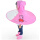 粉红色小猪斗篷雨帽M码120-145cmPEVA材