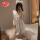 法式浪漫睡衣裙2041白色常规版