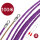 紫色螺旋100米 单扁弹簧头
