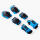 【轮滑】护具6件套-蓝色XS(25kg&