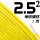单皮硬线25平方（1米）黄色