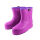 紫罗兰中筒泡沫棉雨鞋