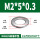 DIN125标准平垫M2*5*0.3(1公斤