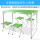 【升级】方管绿色+4布凳【 如需伞孔请备注】