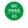 1厘米绿底白字QCPASS 03号 1件是2000