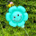 10个蓝色蜜蜂雏菊夹片气球