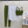 1673CY白长袖+Q01绿文胸+Q02绿长裤