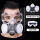 双罐硅胶防尘面具+防雾大眼罩