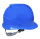 蓝色 T型透气孔安全帽无标