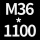墨绿色 M36*高1100+螺母*