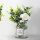 白色玫瑰花单花束+小号玻璃瓶