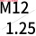 R-M12*1.25P