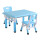 天蓝色一桌两椅