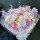 粉玫瑰洋桔梗紫罗兰韩式花束