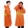 荧光橙单层风衣