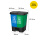 蓝+绿20升双桶 其他垃圾+可回收