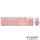 【青轴】GK400Y桃汽白光+粉色电竞鼠标