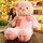 粉色围巾熊