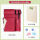 时尚款枫红色画袋+4K实心画板