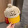 小熊护耳棒球帽-黄色