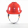 红色 V型透气孔安全帽无标