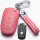 福特H款一键启动三键真皮粉色+绳扣