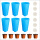 浅蓝色6个：种植杯+海棉+培植杯