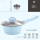 16CM蓝色花瓣奶锅(送硅胶勺子+蒸笼
