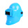 蓝色焊工防护面罩+【2黑2白玻璃片】